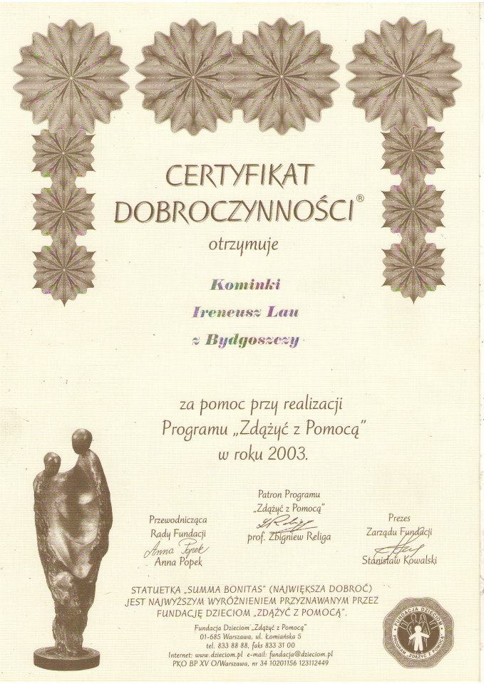 Nagrody i Certyfikaty
